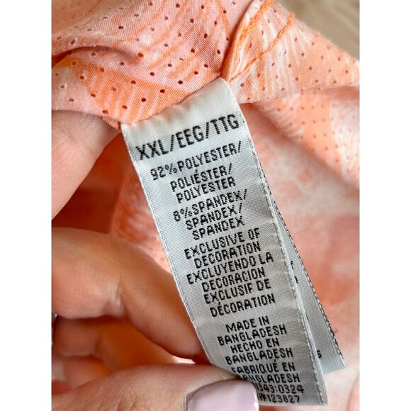 XCaster Outdoor Men's Fish Waves Bealls Button-Down Shirt Orange Size XXL - Picture 10 of 10